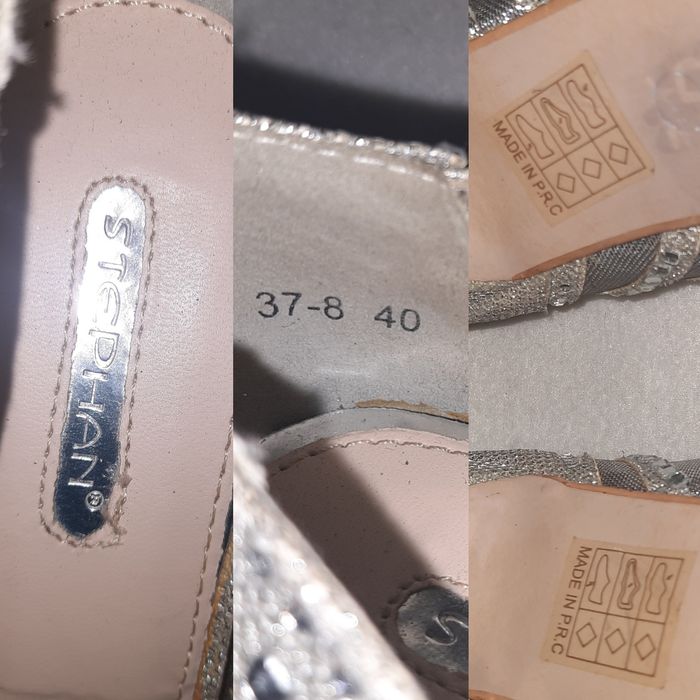 Серебристые босоножки Stephan p.40