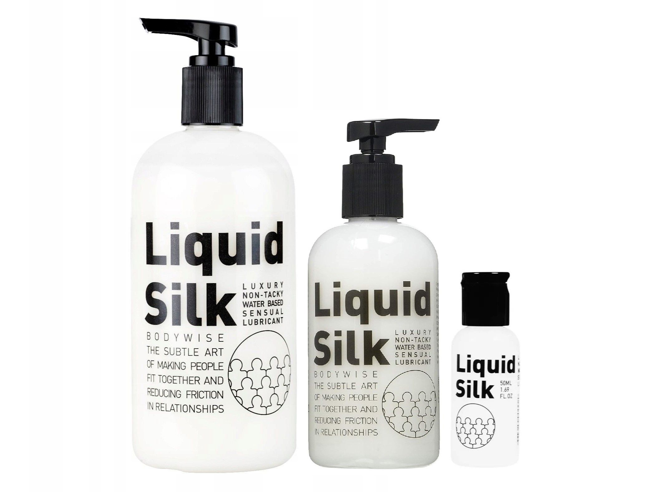 Lubrykant żel intymny Liquid Silk 50ml wodny nie plami 2szt buteleczka