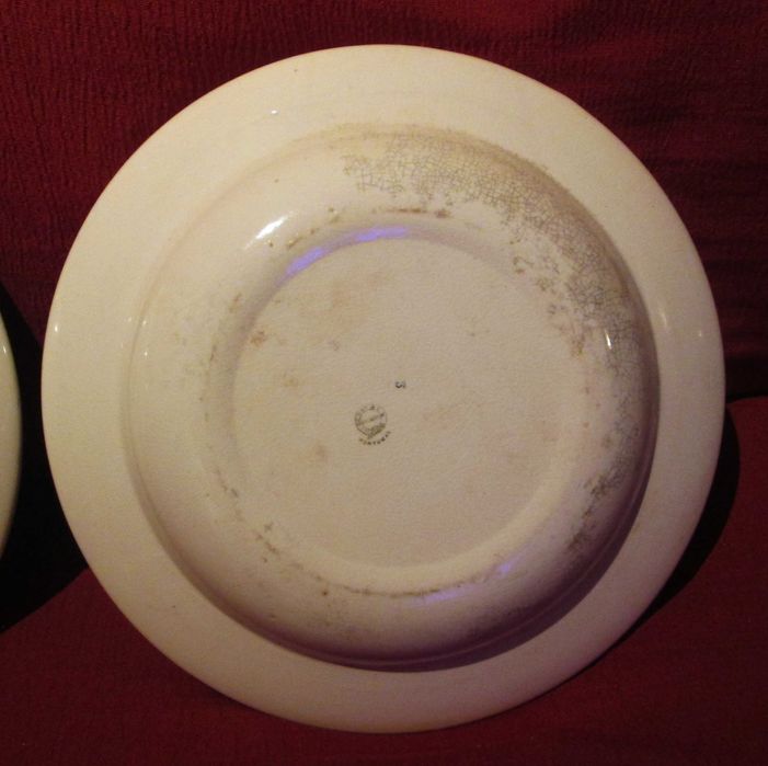 Par de Pratos Grandes (diam: 35cm) "Figueira da Foz" GILMAN - SACAVEM