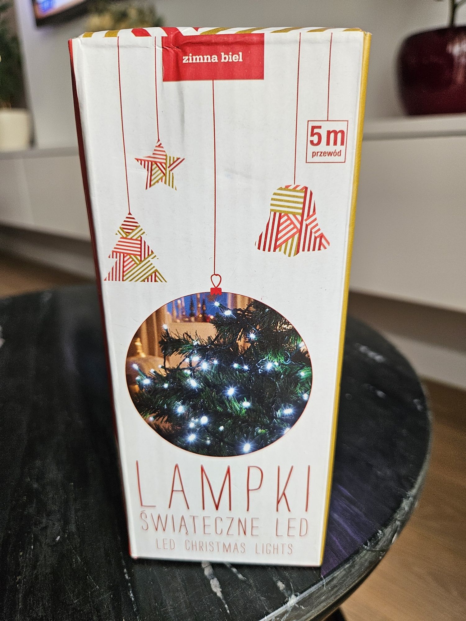 Lampki świąteczne choinkowe LED zimna biel