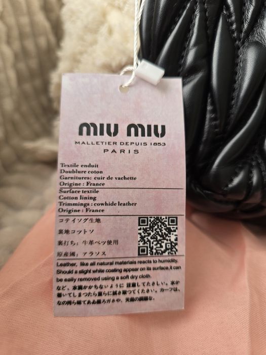 Mala Miu Miu- nova com etiquetas
