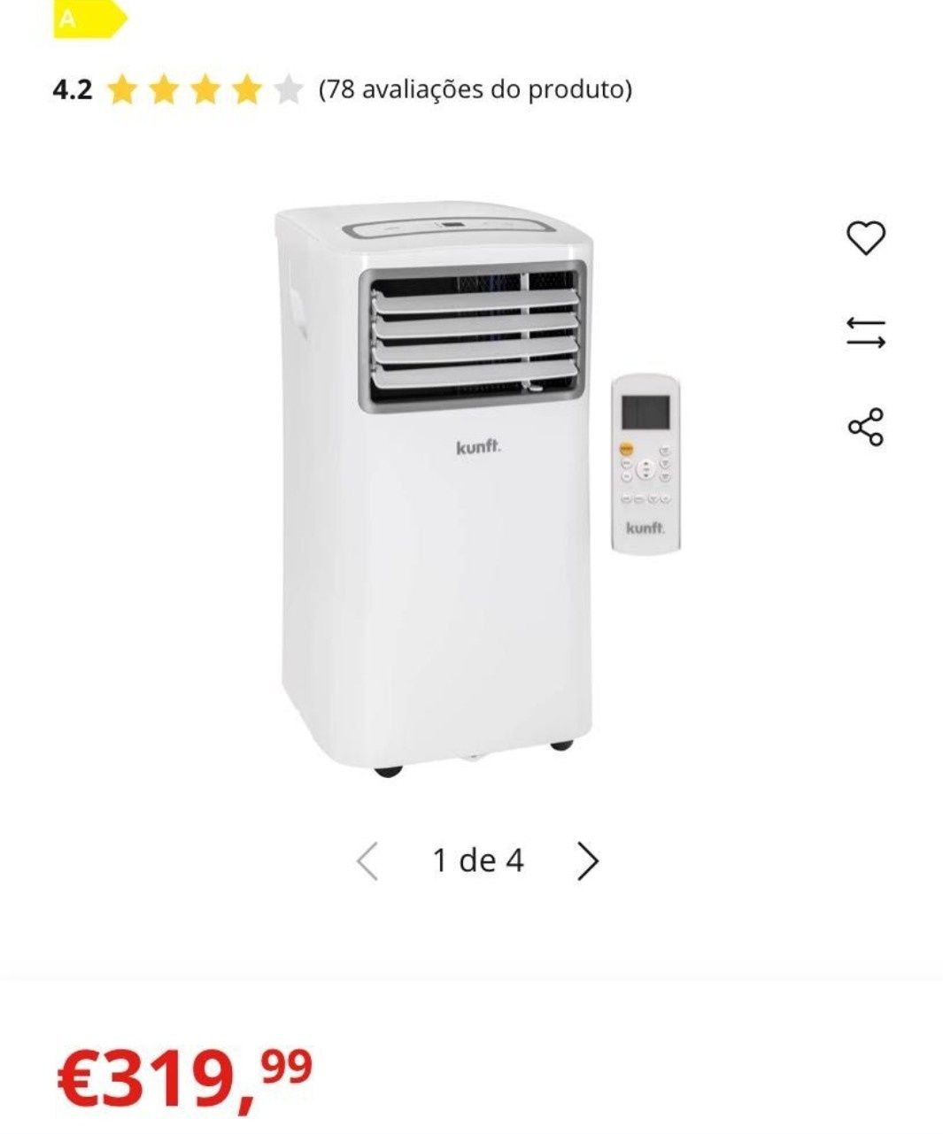 Ar Condicionado kunft 12000