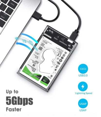 Коробка корпус карман для жестких ssd 2.5" дисков USB 3.0 для SATA III