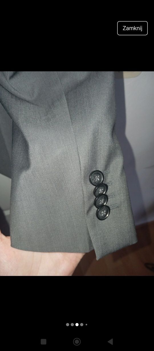 Garnitur męski slim fit Bytom/na wzrost 182 cm