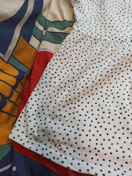 Bluzka biała w kropeczki