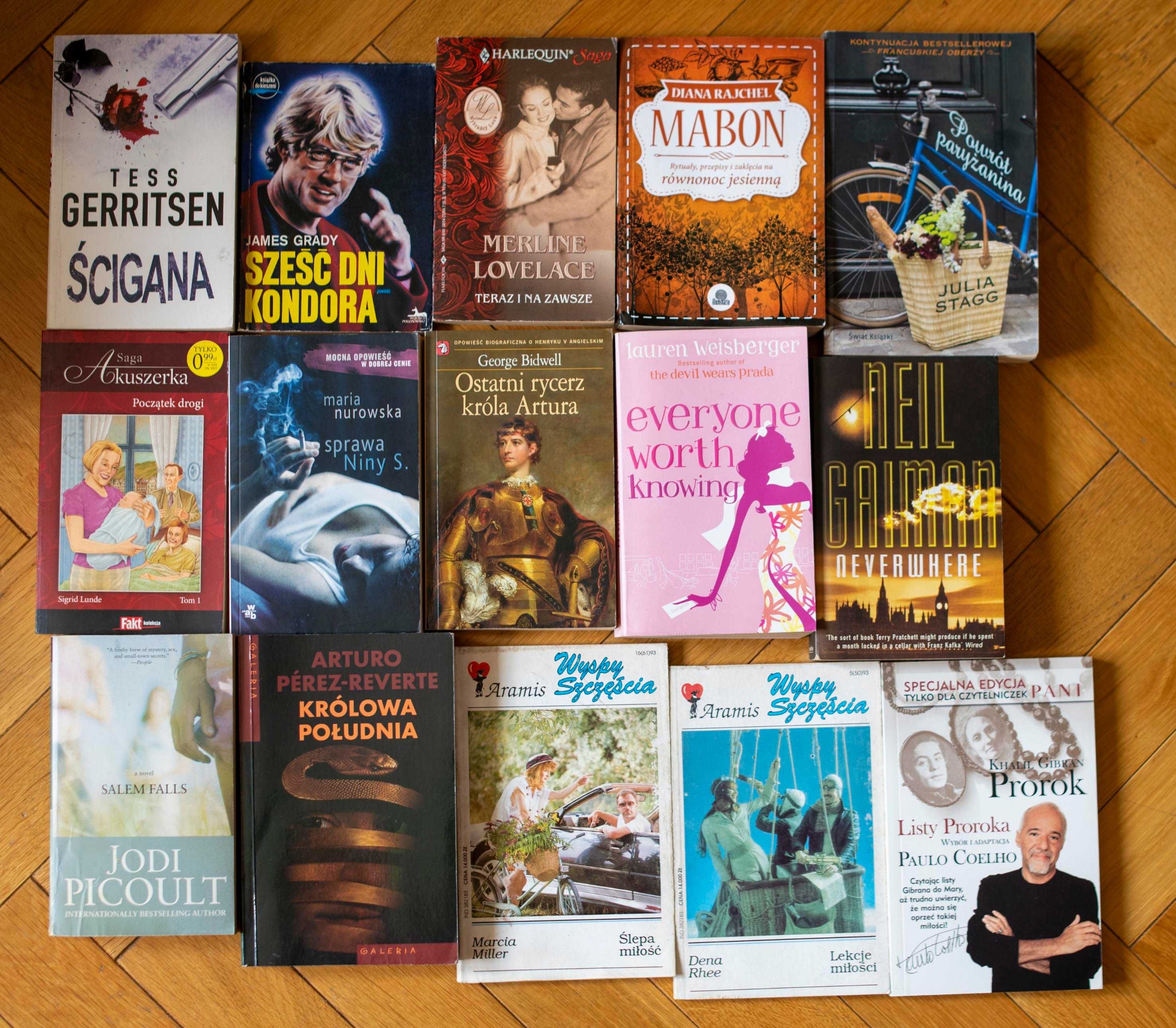 Zestaw Książek 40 szt Kryminały Romanse Literatura Kobieca Coben Child