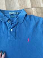 Ralph Lauren t-shirt L koszulka polo niebieska męska