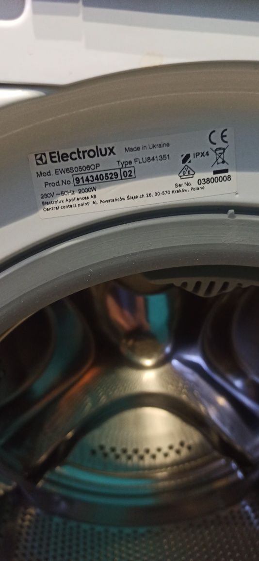 Pralka electrolux