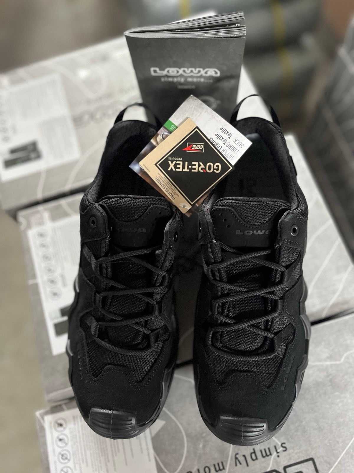 LOWA Тактичні черевики кросівки ZEPHYR GTX® LO MK2 BLACK ОРИГІНАЛ