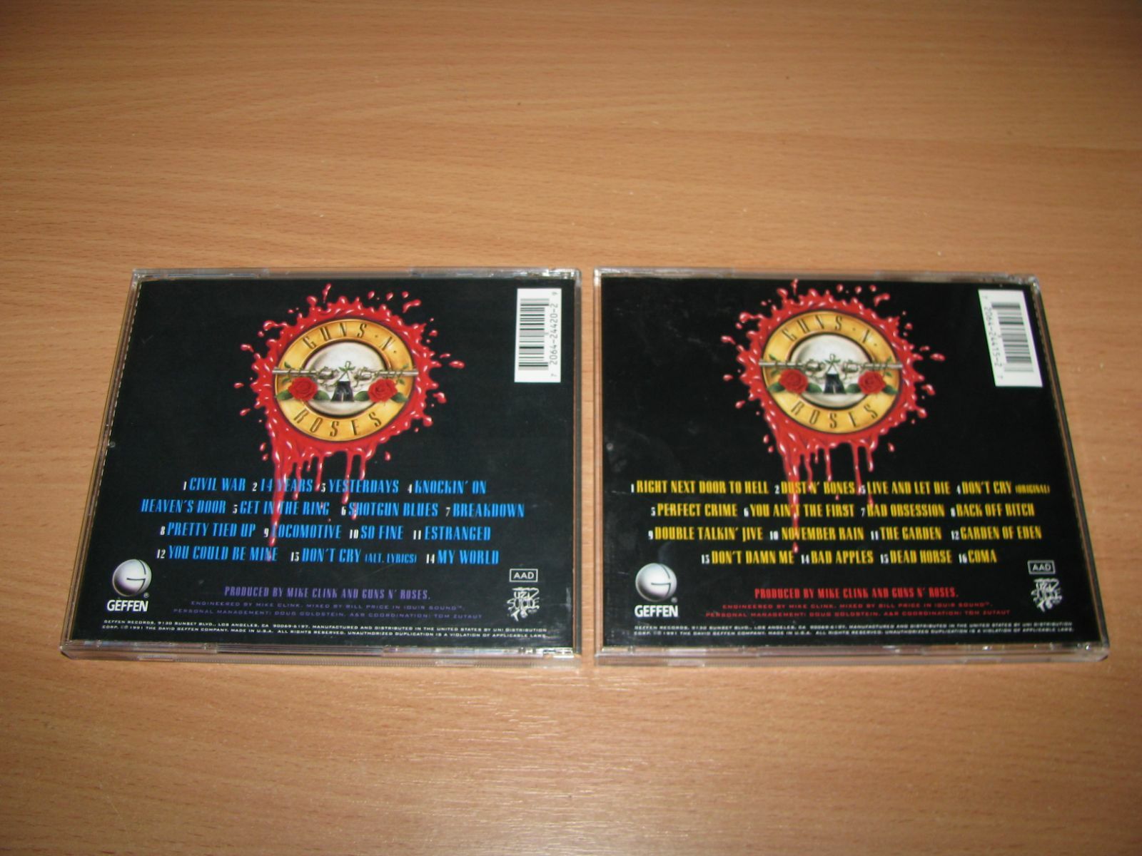 GUNS N'ROSES - Use Your Illusion I & II (1991 Geffen USA MATSUSHITA 2C