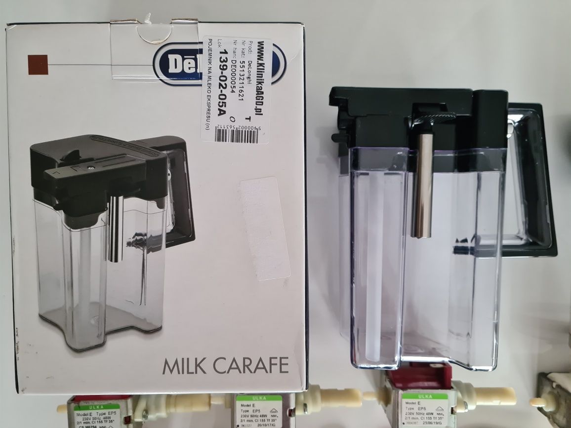Dzbanek, pompka,grzałka,pojemnik na mleko DeLonghi ESAM
