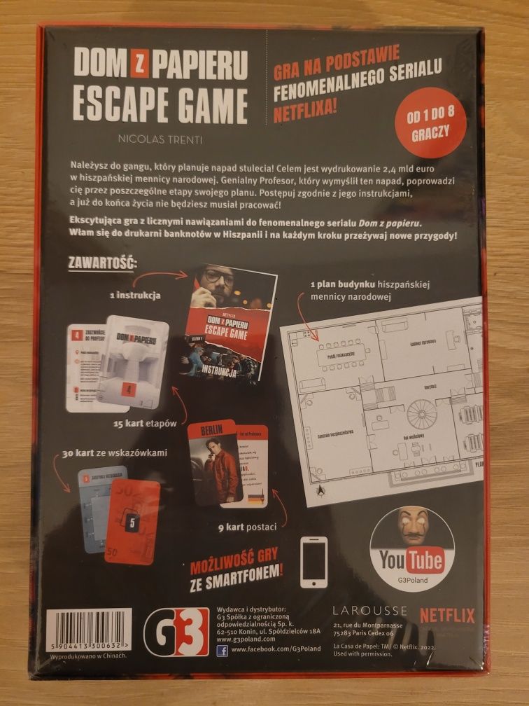 Dom z papieru escape game