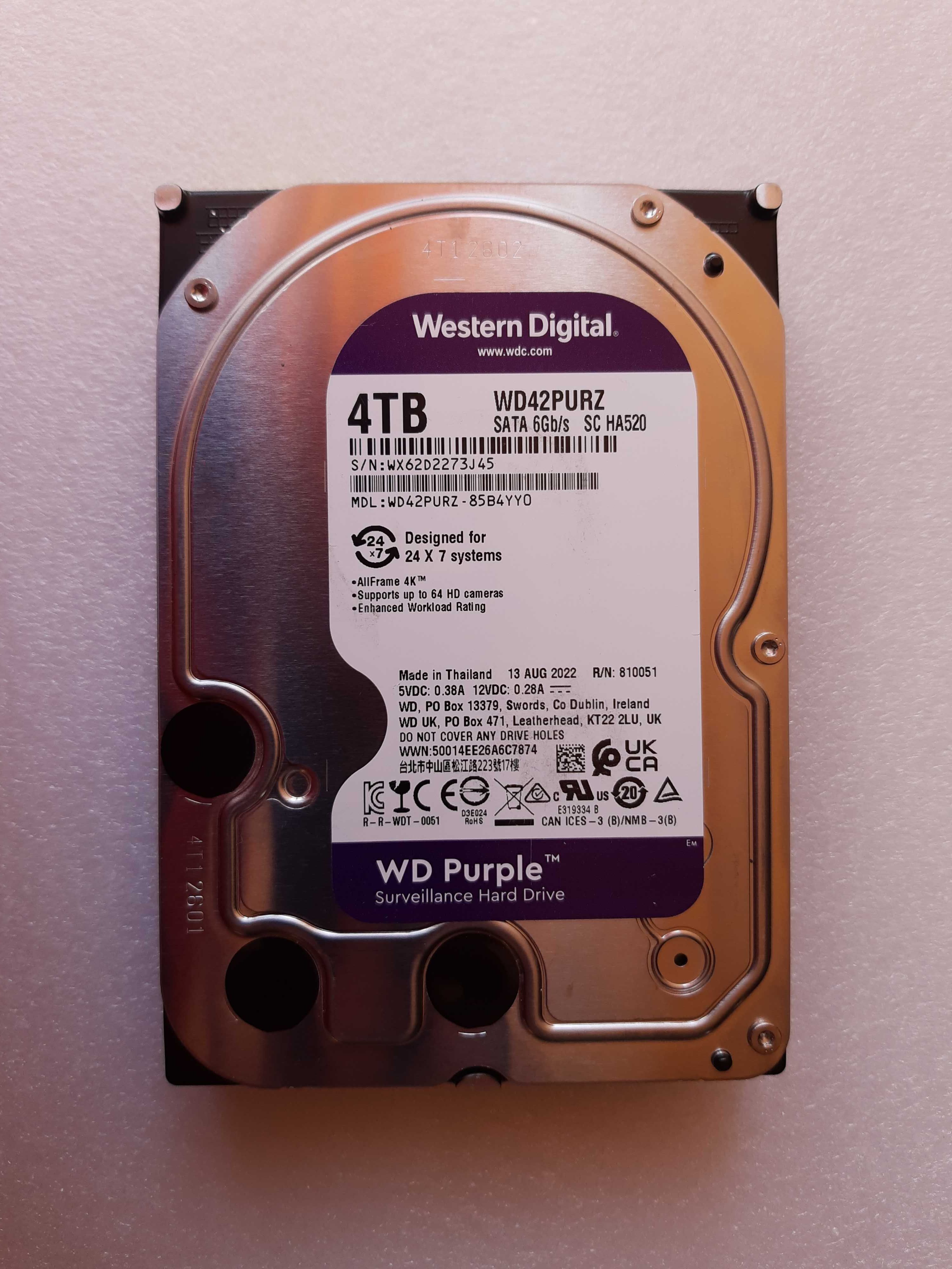 Жорсткий диск HDD 3.5" WD42PURZ 4 TB
