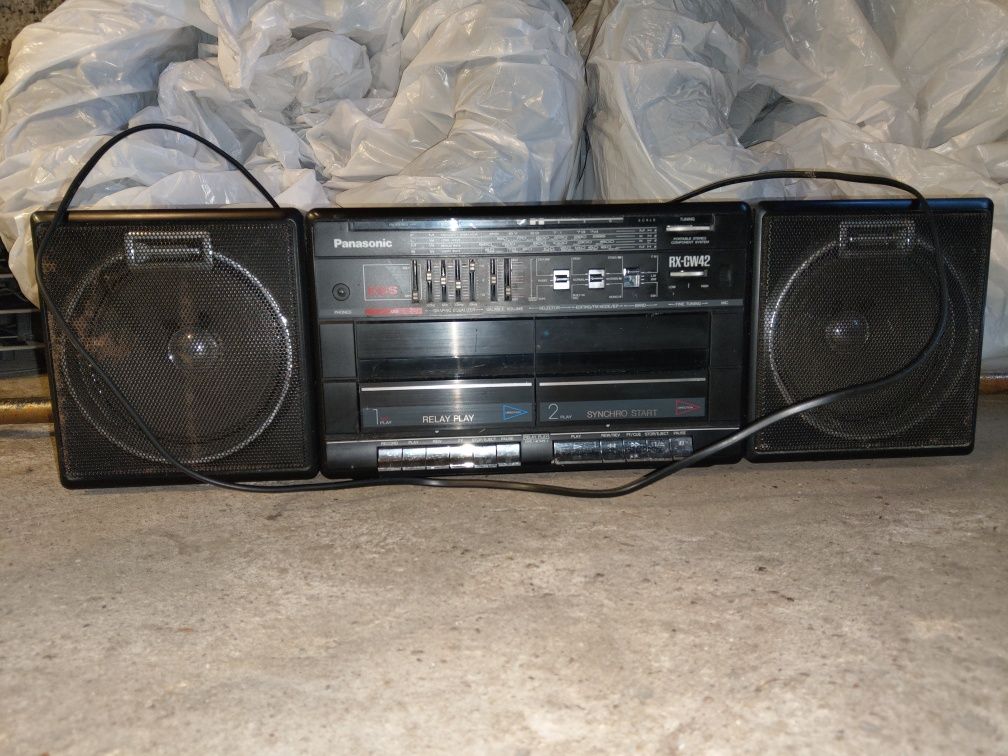 Radio Panasonic FM Stereo na kasety magnetofonowe retro