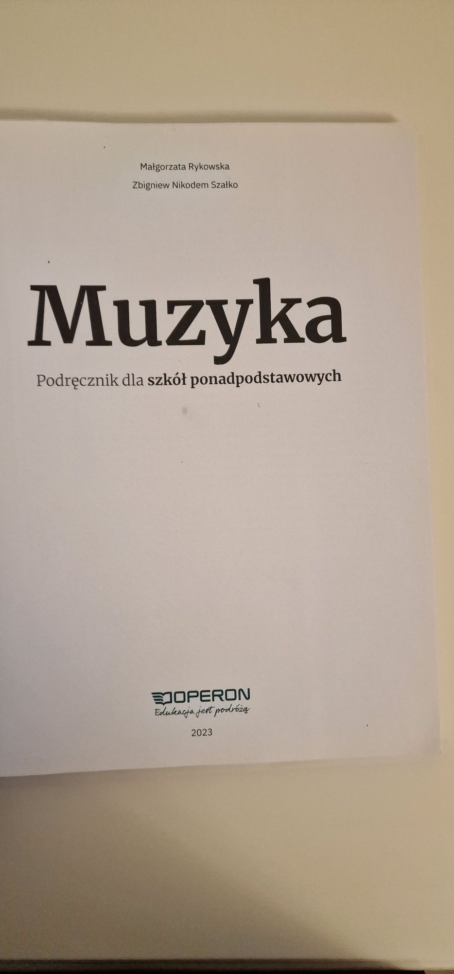 Muzyka operon liceum technikum zakres podstawowy
