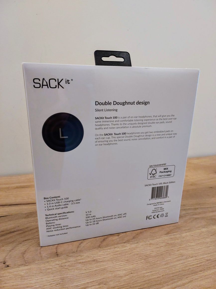 Nowe słuchawki aktywne SACKit Touch 100
