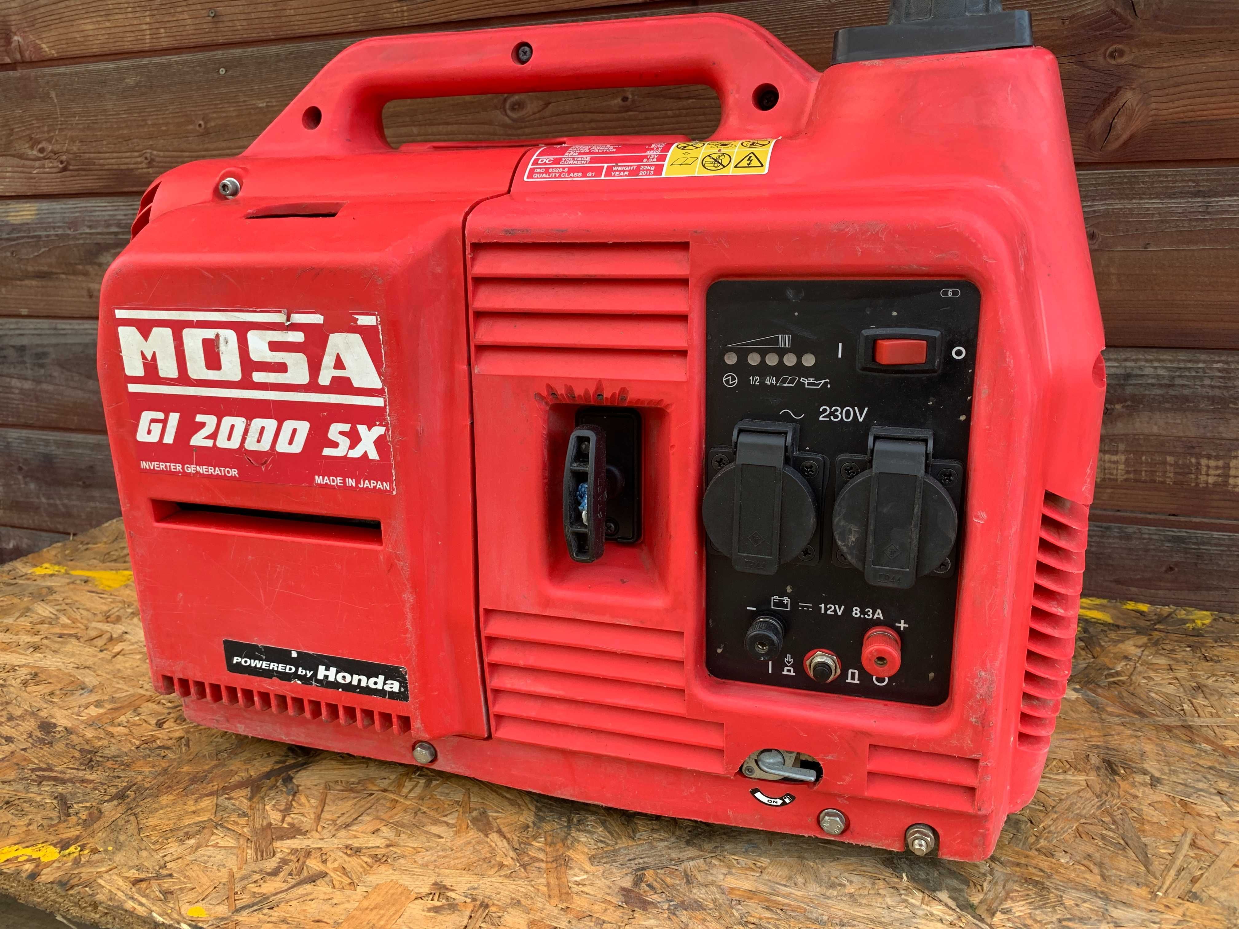 Agregat Prądotwórczy Honda MOSA GI2000 AC DC Cichy Inverter Generator