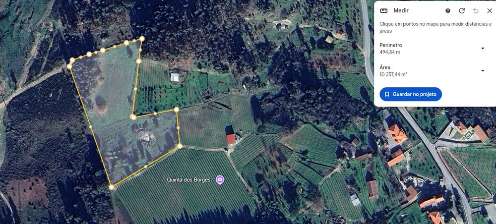 Terreno 10491m2 Agrícola Com árvores de fruto  e Poço e charca