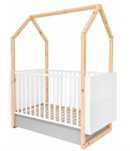 Łóżeczko domek 70x140 bellamy pinette rosnące z dzieckiem