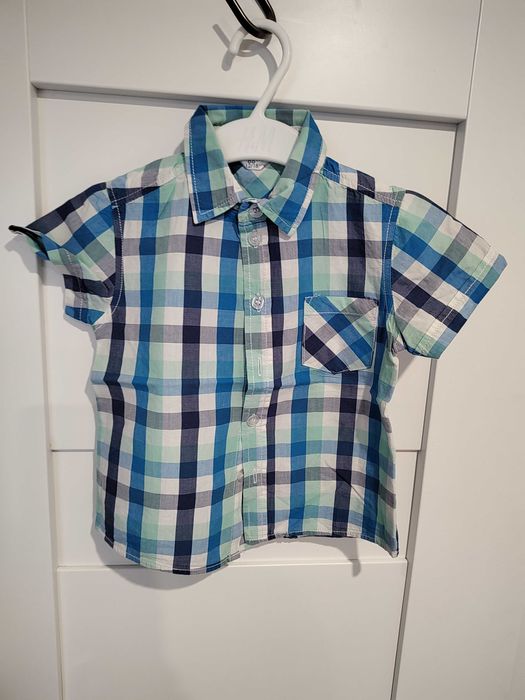 Koszula  w kratkę niebieska