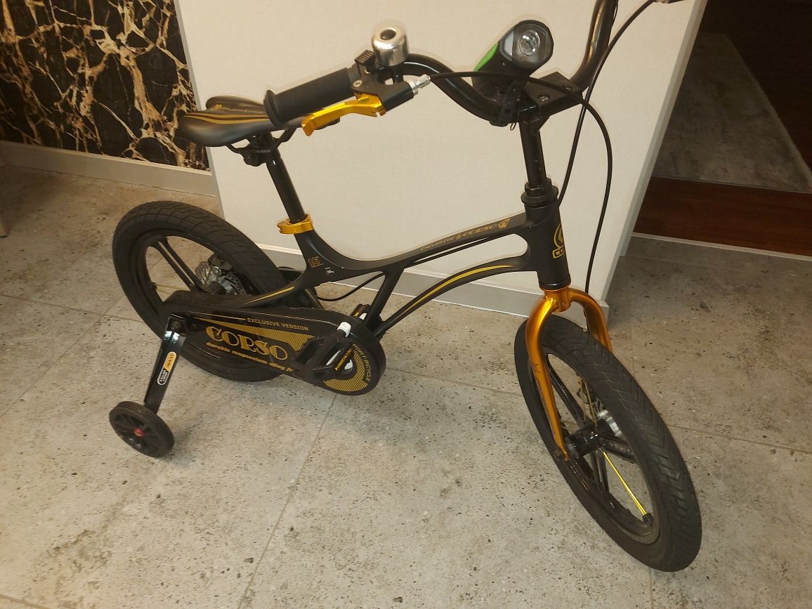 Детский велосипед Exclusive Corso 16 Black/Gold
