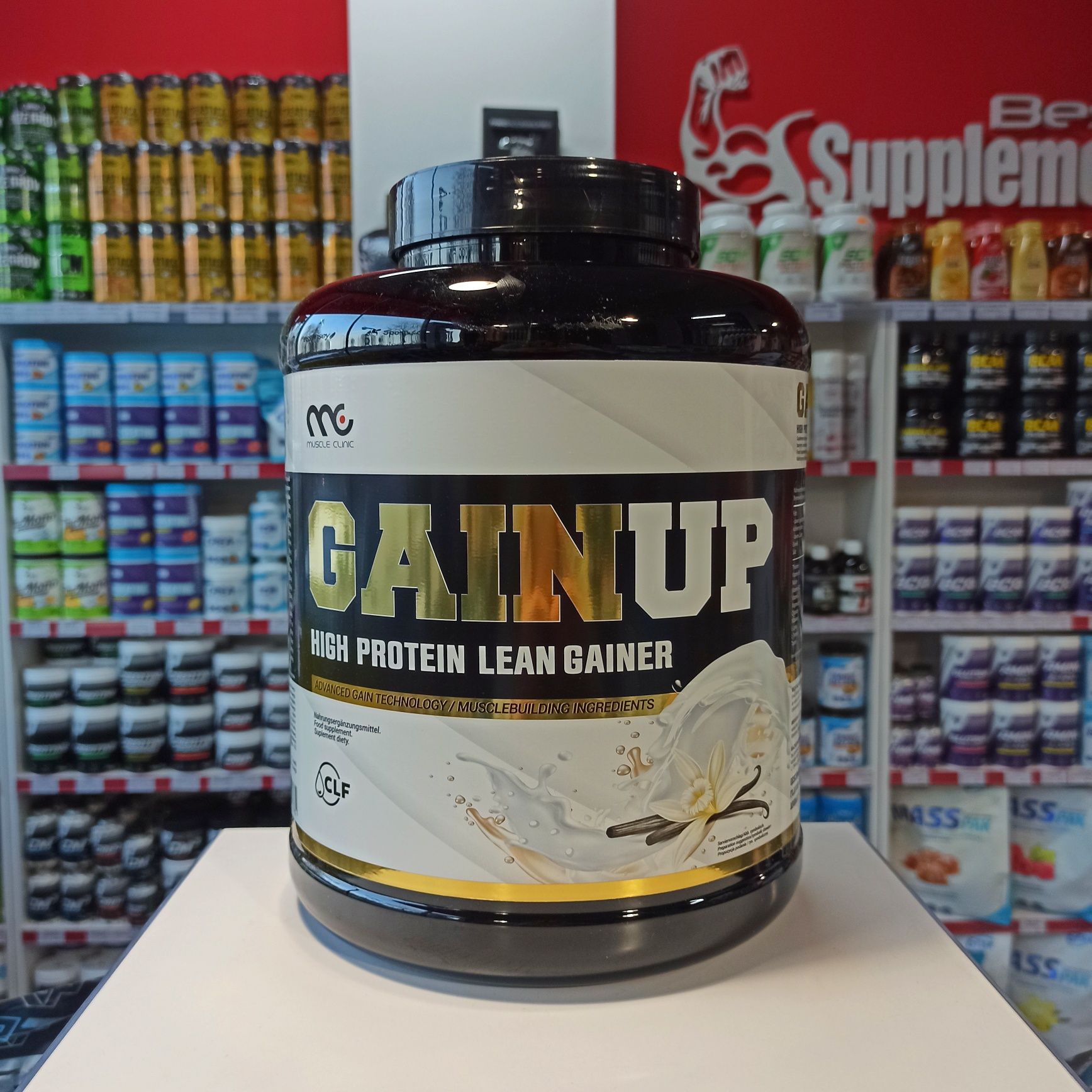 Muscle Clinic GainUp 3000g Gainer Bez Cukru Odżywka na Mase waniliowa