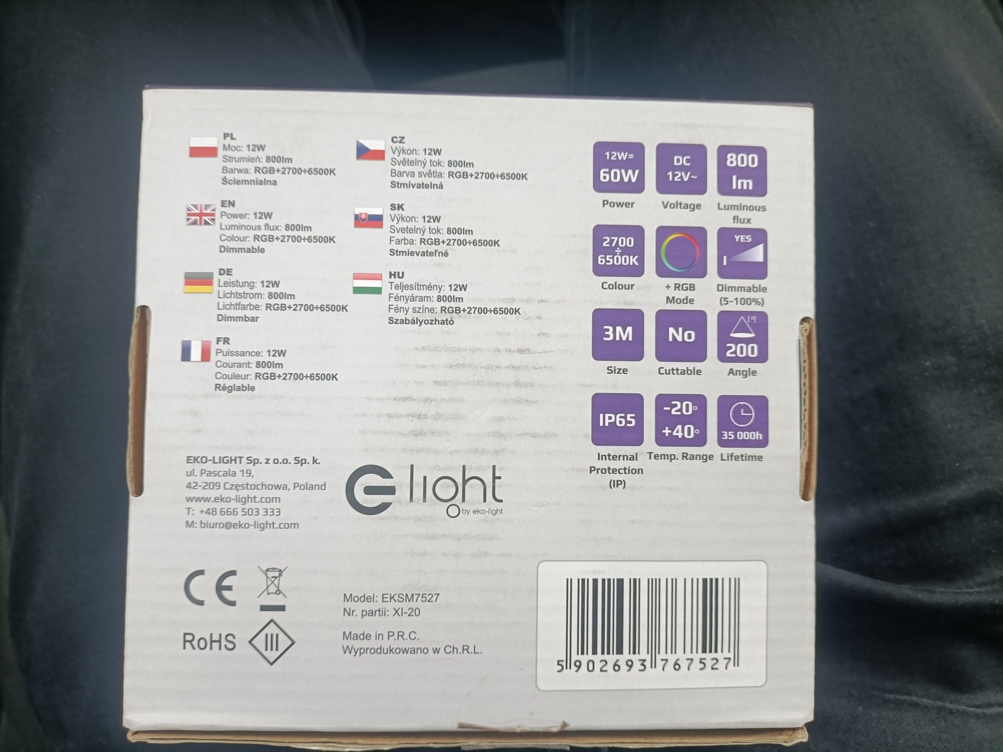 Taśma LED STRIP light
