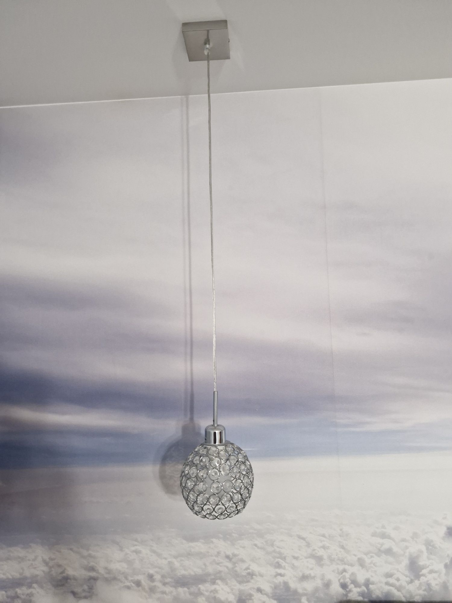 Lampy z kryształami 3 szt idealne do sypialni