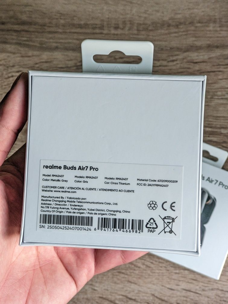 Наушники Realme Buds Air 7 Pro Global Version