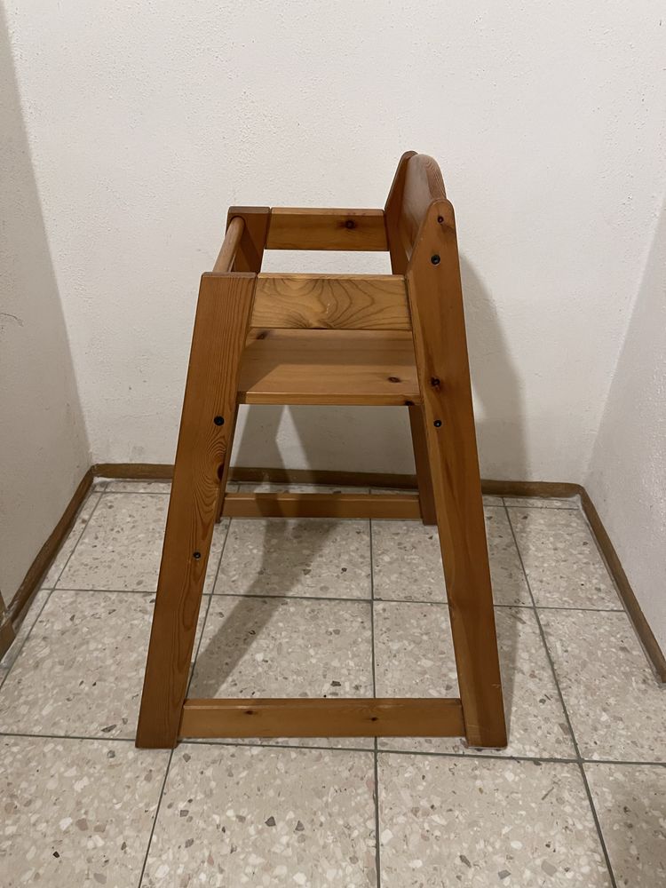 Ikea krzeselko drewniane do karmienia dla dzieci