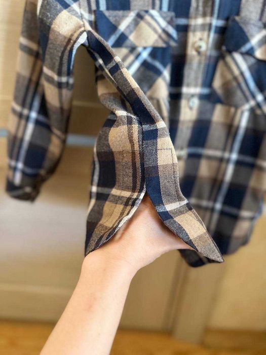 Рубашка теплая на мальчика 6, 7,  8 лет  (Zara, Tommy)