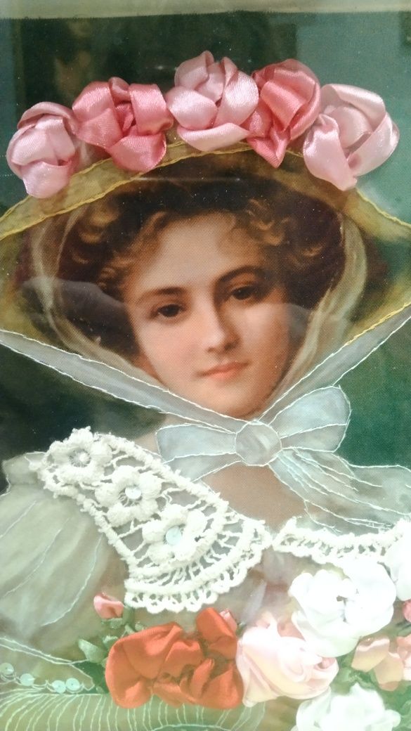 Картина Девушка с цветами.