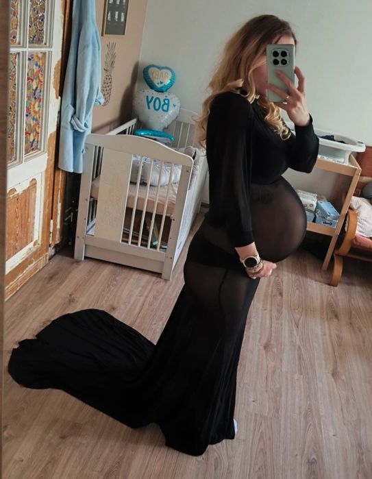 Sukienka na sesję ciążową