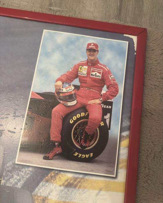 Michael Schumacher - Ferrari - Quadro de parede -97x66cm