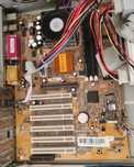 Motherboard Tualatin ECS P6IEAT socket 370 com cpu e ram
