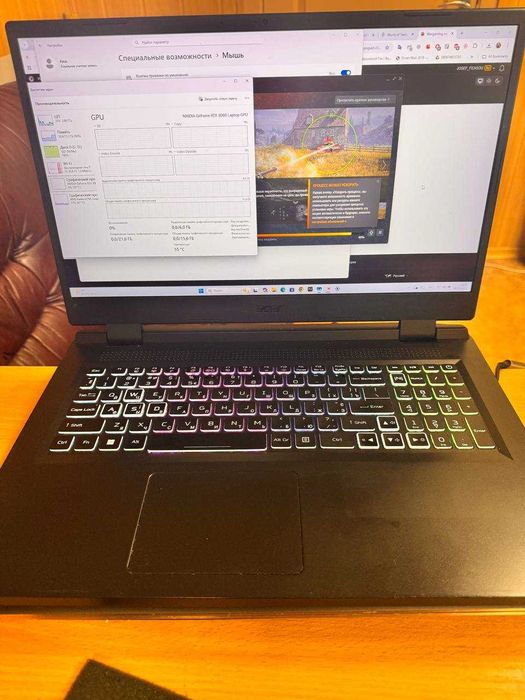 Геймерський Acer Nitro 5 AN517-42-R85S RTX 3060 6GB Ryzen 7 32 DDR5