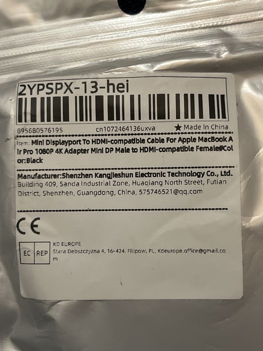 Mini Displayport to HDMI