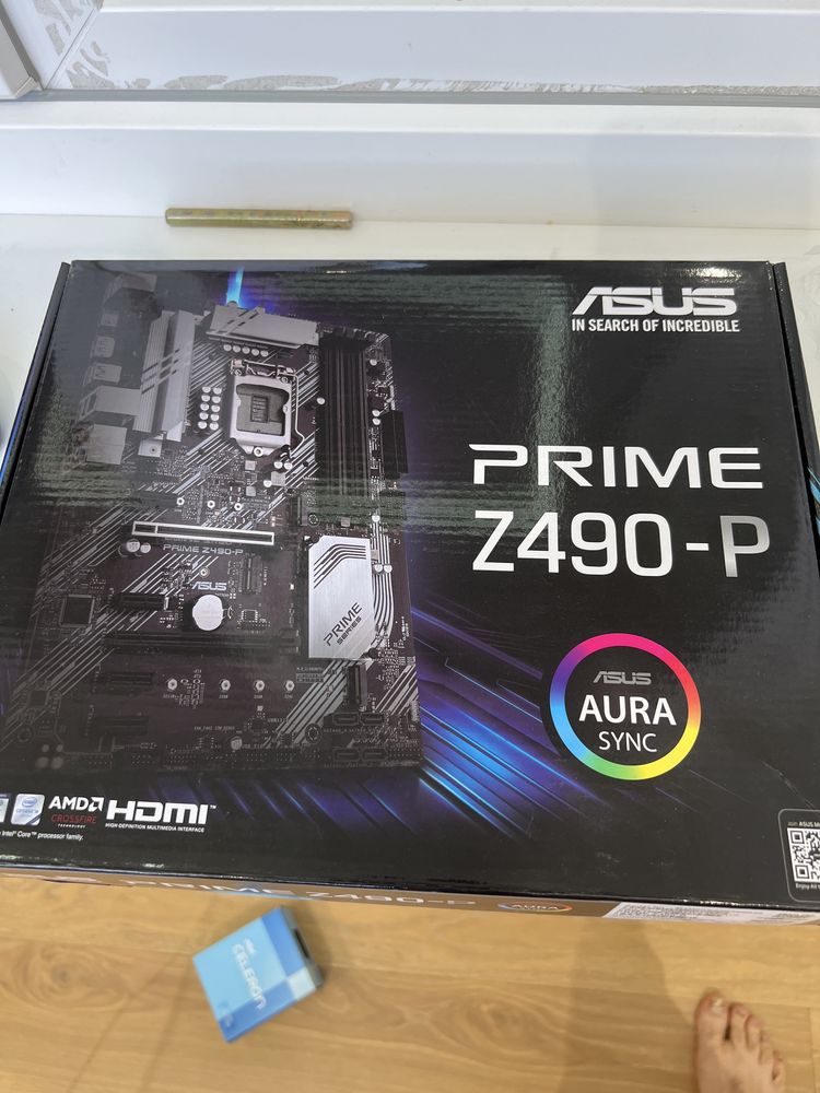 Материнская плата Asus z 490+celerong5905