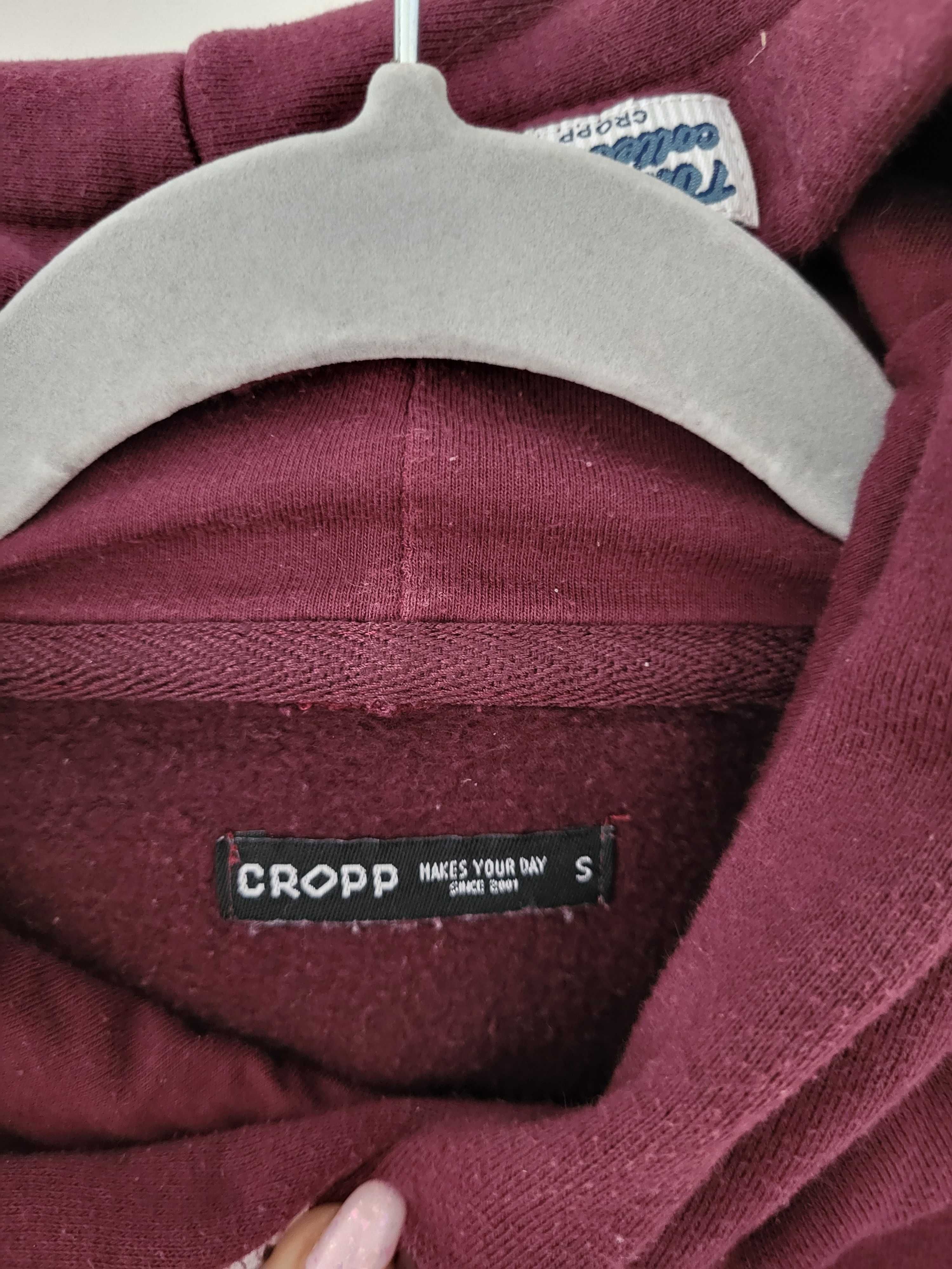 Bordowa bluza S CROPP