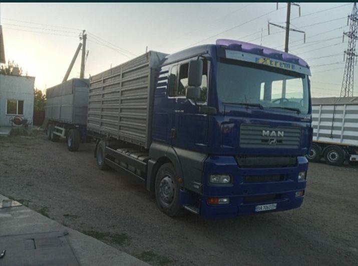 MAN tga 2005 года сцепка самосвал