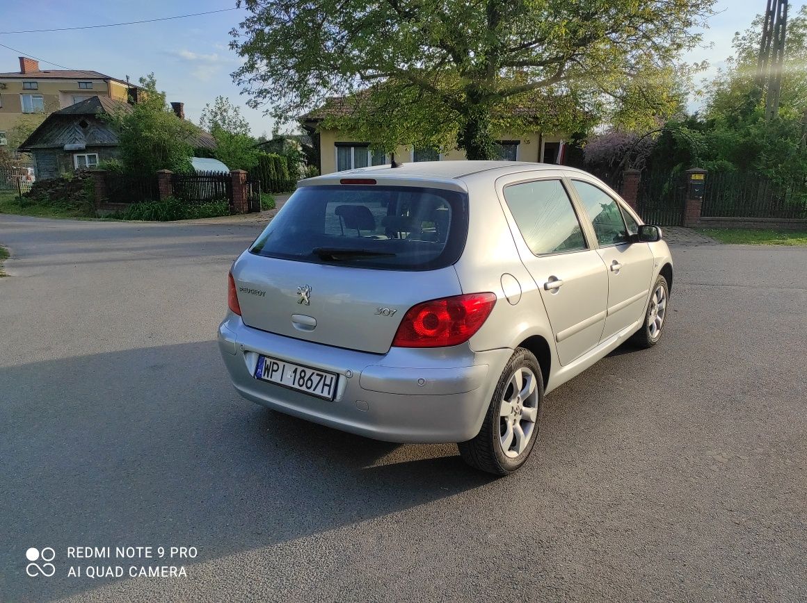 Peugeot 307 1.6 benzyna 16v 109km klimatronik tempomat