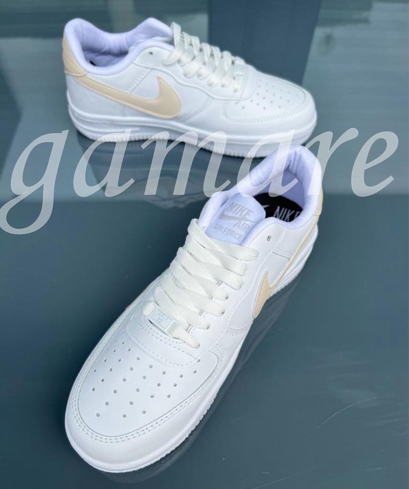 Damskie nike air force gruba podeszwa biało kremowe 36-40