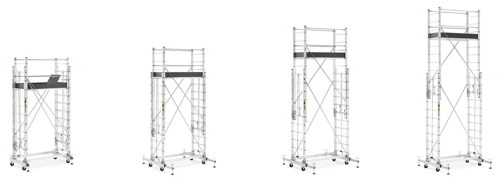 HIGHER 2x15 Rusztowanie aluminiowe jezdne wysuwane wynajem 120 zł/doba