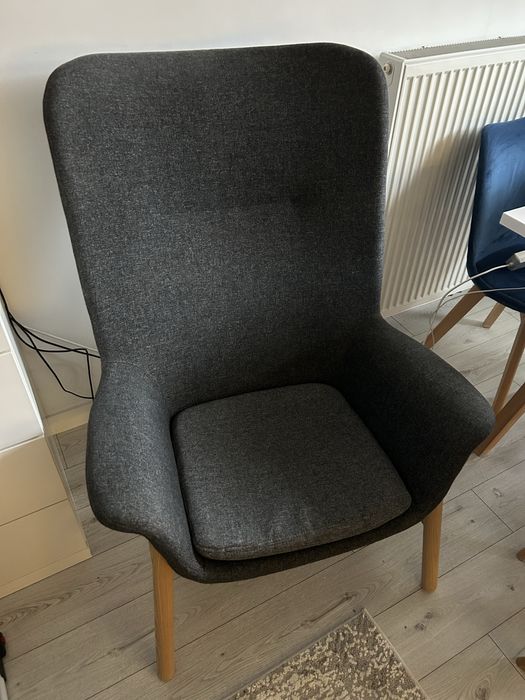 Fotel Ikea szary, stan dobry, odbiór osobisty