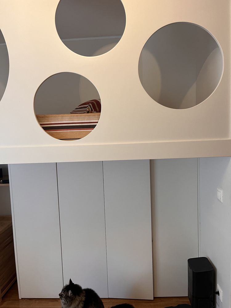 Modulo de cama e armarios quarto de crianca