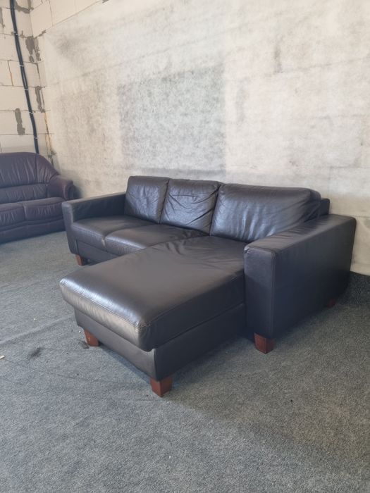 Шкіряний кутовий диван Шкіряний куток Шкіряні меблі з Європи
