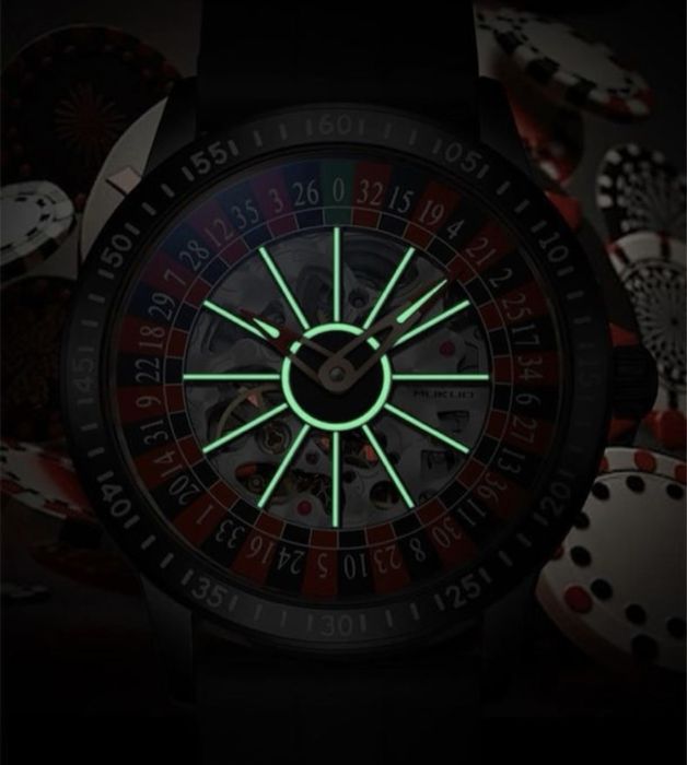 Годинник з рулеткою всередині | годинник механічний casino