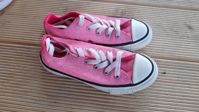 Buty trampki dla dziewczynki Converse neon róż