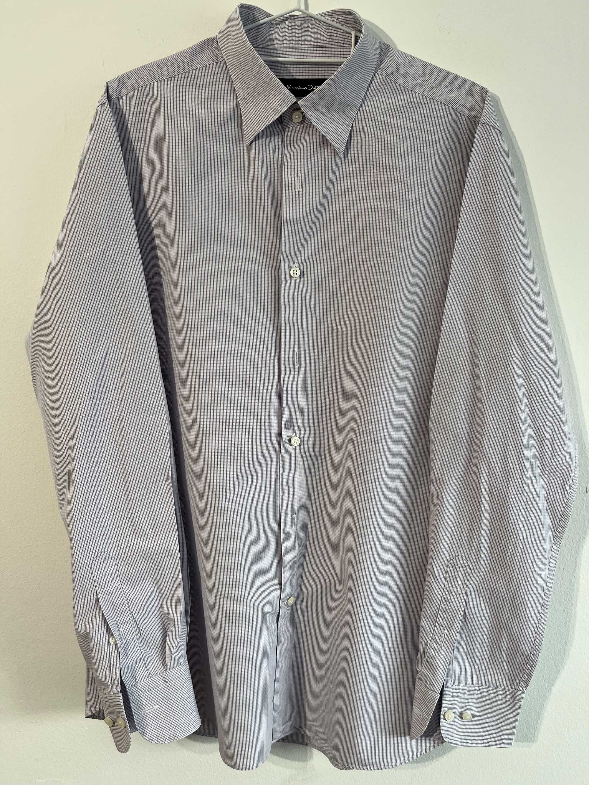Koszula męska fioletowa - Massimo Dutti - L - bardzo dobry stan