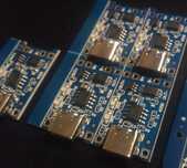 Зарядка Li-ion аккумуляторов сборок с защитой 18650, Type-C (10 плат)